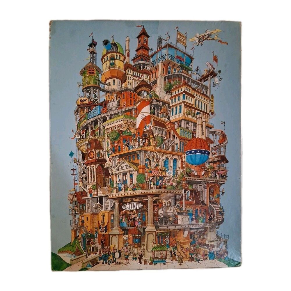 Springbok 1977 Hallmark Puzzle Over 500 Piece VERTICALVILLE Robert Blain Martin